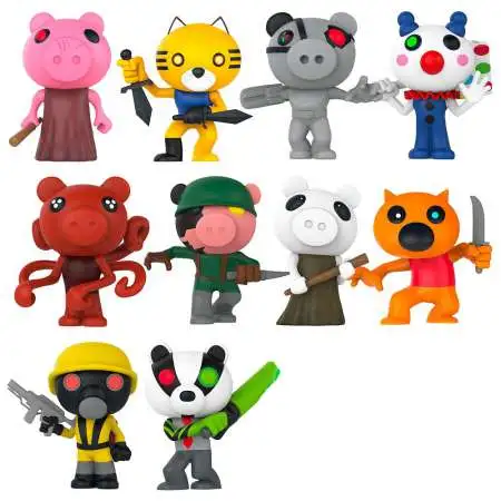 Series 1 Piggy 3-Inch Set of 10 Minifigures [Includes DLC codes Loose]