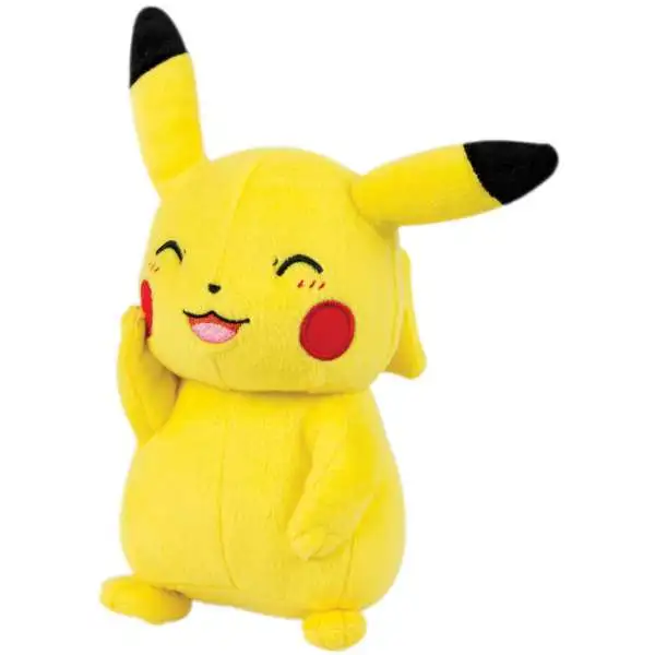 Pokemon Pikachu 8-Inch Plush [Blushing, Eyes Closed]