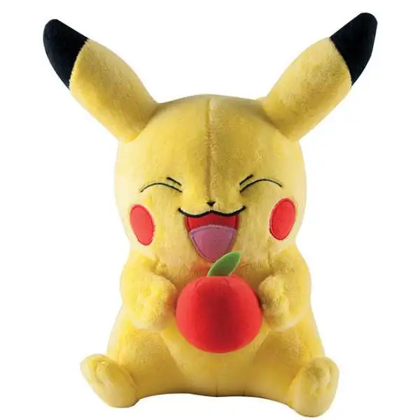 Pokemon Pikachu 10-Inch Large Plush [Holding Apple]