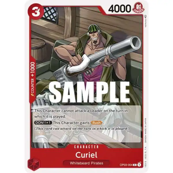 One Piece Trading Card Game Pillars of Strength Common Curiel OP03-004