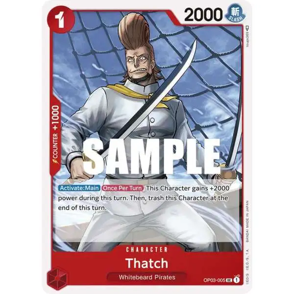 One Piece Trading Card Game Pillars of Strength Uncommon Thatch OP03-005