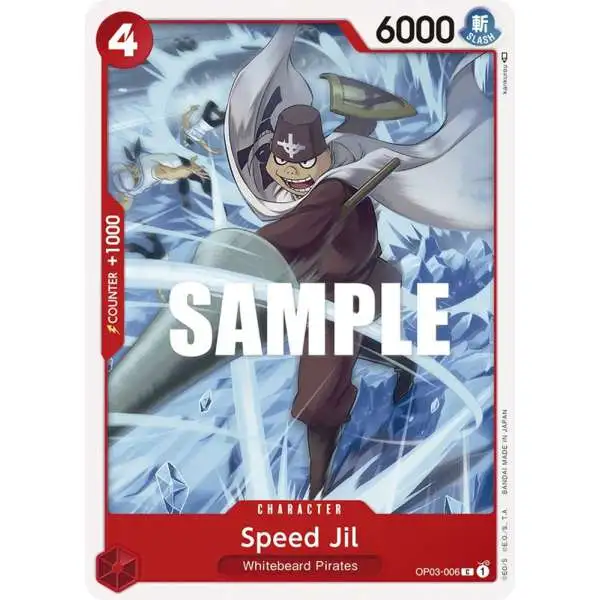 One Piece Trading Card Game Pillars of Strength Common Speed Jil OP03-006