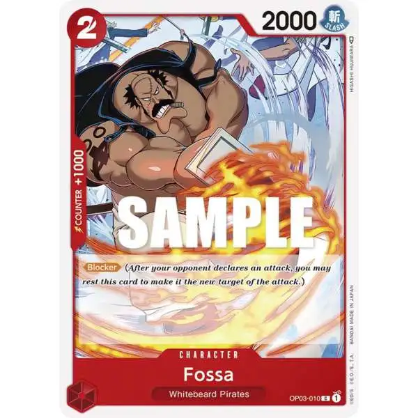 One Piece Trading Card Game Pillars of Strength Common Fossa OP03-010