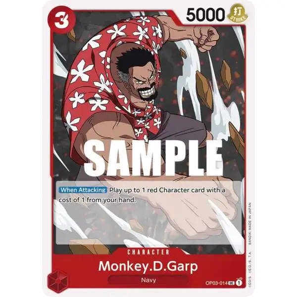 One Piece Trading Card Game Pillars of Strength Uncommon Monkey D. Garp OP03-014