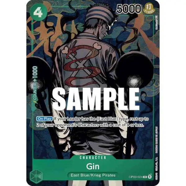 One Piece Trading Card Game Pillars of Strength Rare Gin OP03-024 [Alternate Art]