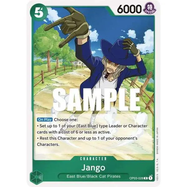 One Piece Trading Card Game Pillars of Strength Rare Jango OP03-028