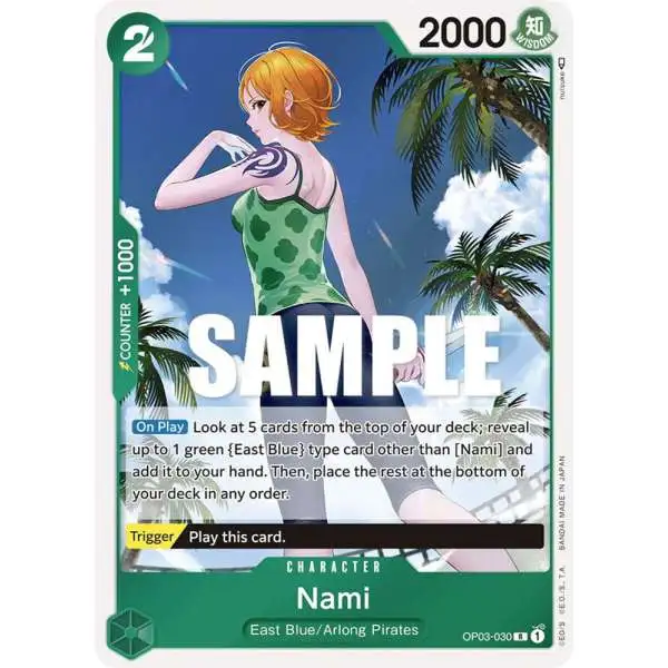 One Piece Trading Card Game Pillars of Strength Rare Nami OP03-030