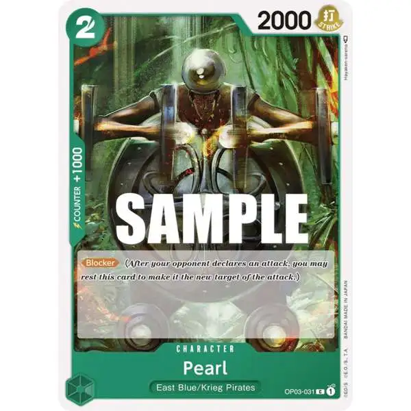 One Piece Trading Card Game Pillars of Strength Common Pearl OP03-031
