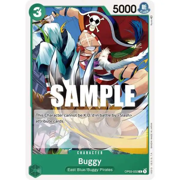 One Piece Trading Card Game Pillars of Strength Common Buggy OP03-032