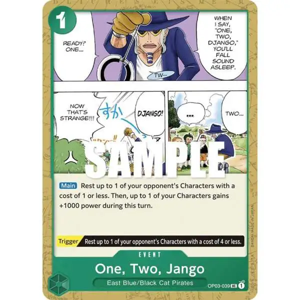 One Piece Trading Card Game Pillars of Strength Uncommon One, Two, Jango OP03-039