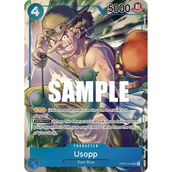 One Piece Trading Card Game Pillars of Strength Super Rare Usopp OP03-041 [Alternate Art]