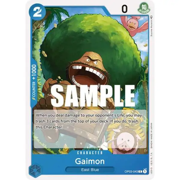 One Piece Trading Card Game Pillars of Strength Common Gaimon OP03-043