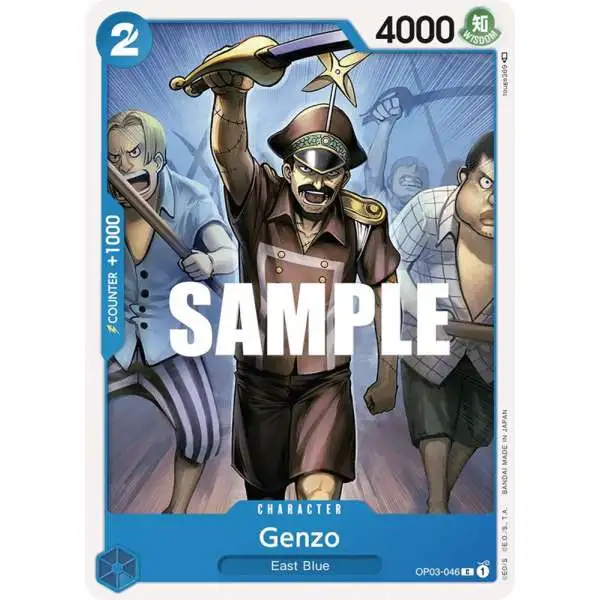 One Piece Trading Card Game Pillars of Strength Common Genzo OP03-046
