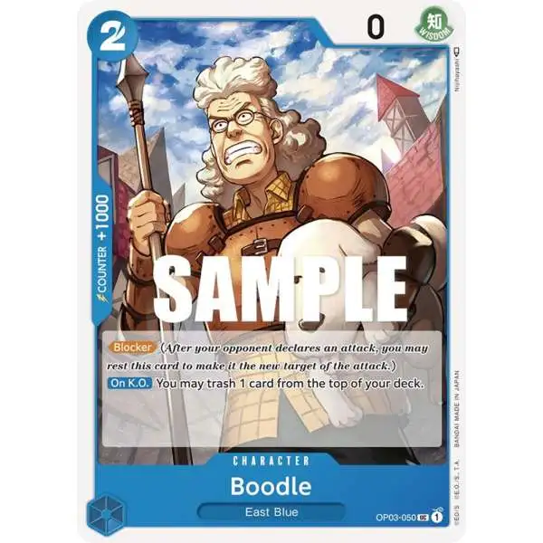 One Piece Trading Card Game Pillars of Strength Uncommon Boodle OP03-050