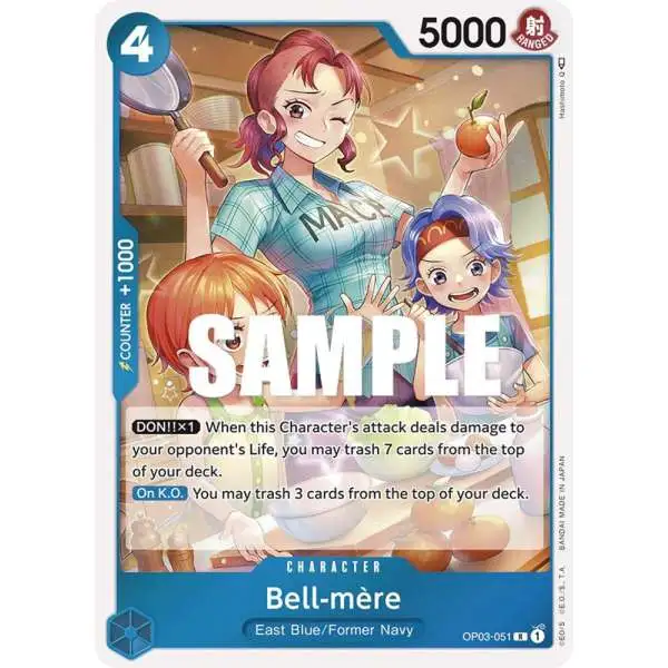 One Piece Trading Card Game Pillars of Strength Rare Bell-mere OP03-051