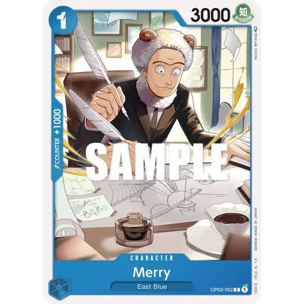 One Piece Trading Card Game Pillars of Strength Common Merry OP03-052