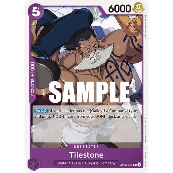 One Piece Trading Card Game Pillars of Strength Common Tilestone OP03-064