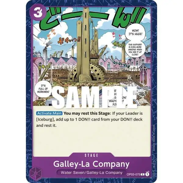 One Piece Trading Card Game Pillars of Strength Common Galley-La Company OP03-075