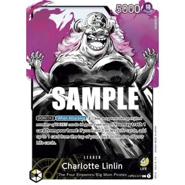 One Piece Trading Card Game Pillars of Strength Leader Charlotte Linlin OP03-077 [Alternate Art]