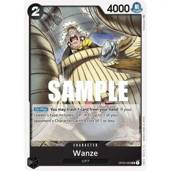 One Piece Trading Card Game Pillars of Strength Uncommon Wanze OP03-093