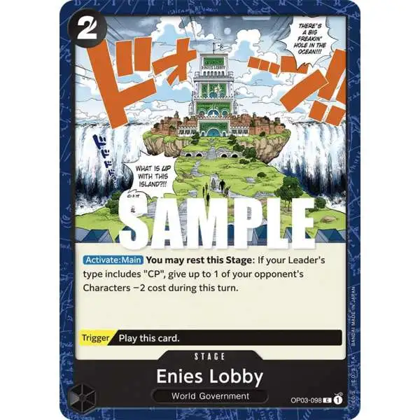 One Piece Trading Card Game Pillars of Strength Common Enies Lobby OP03-098