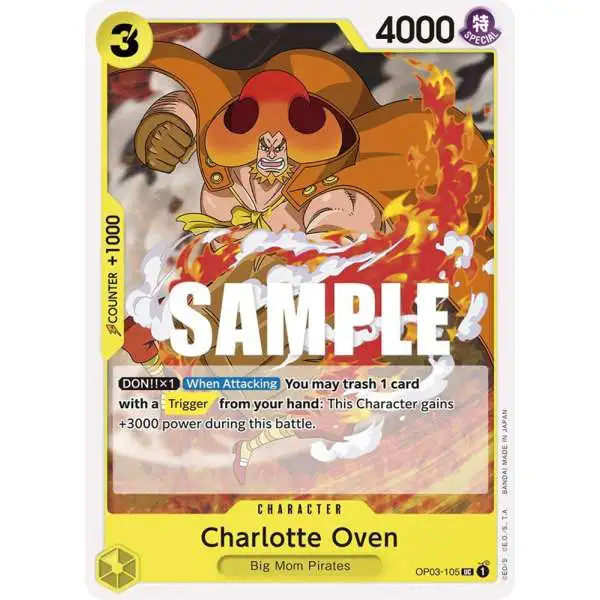 One Piece Trading Card Game Pillars of Strength Uncommon Charlotte Oven OP03-105