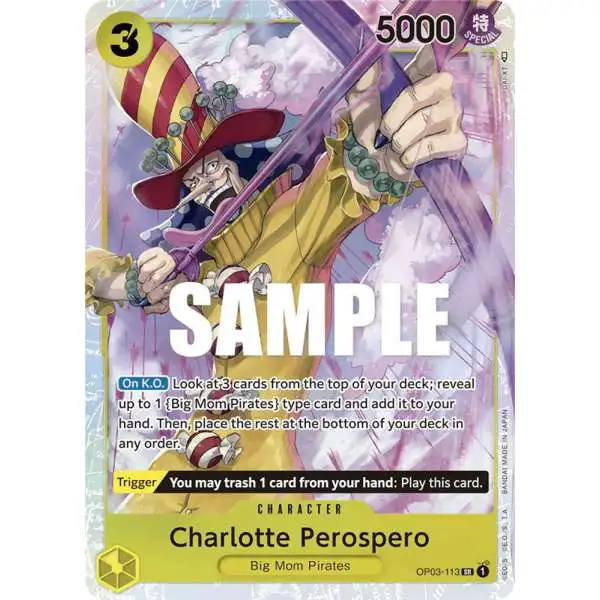 ONE PIECE Card Game OP03-123 SECP Charlotte Katakuri (Rank A)