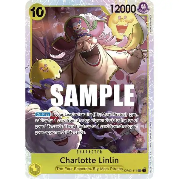 One Piece Trading Card Game Pillars of Strength Super Rare Charlotte Linlin OP03-114