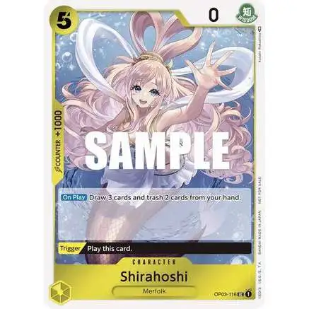 One Piece Trading Card Game Pillars of Strength Uncommon Shirahoshi [Dash Pack] OP03-116