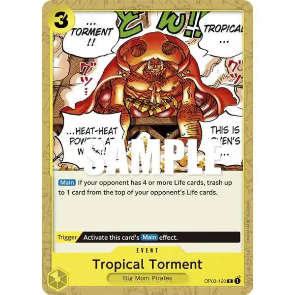 One Piece Trading Card Game Pillars of Strength Common Tropical Torment OP03-120