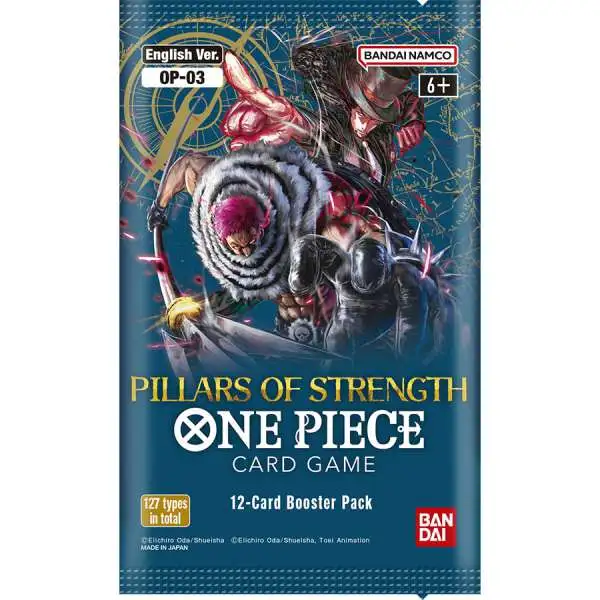 One Piece Trading Card Game Pillars of Strength Booster Pack OP-03 [ENGLISH, 12 Cards]