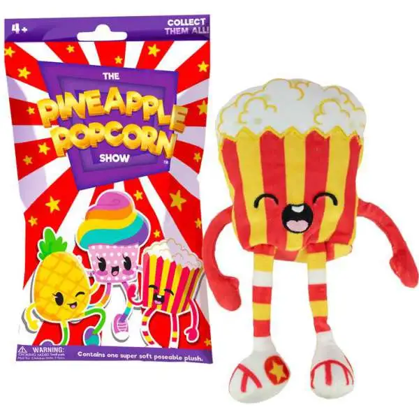 Super Soft Posable Plush The Pineapple Popcorn Show Mystery Pack [1 RANDOM Character!]
