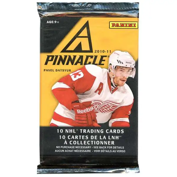 NHL Panini 2010-11 Pinnacle Hockey Trading Card Pack [10 Cards]