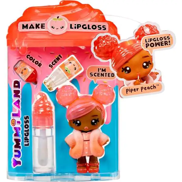 Yummiland Make Lipgloss Piper Peach Doll [Scented!]