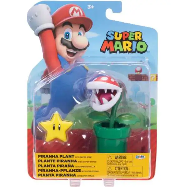 World of Nintendo Super Mario Wave 44 Piranha Plant Action Figure [with Star]