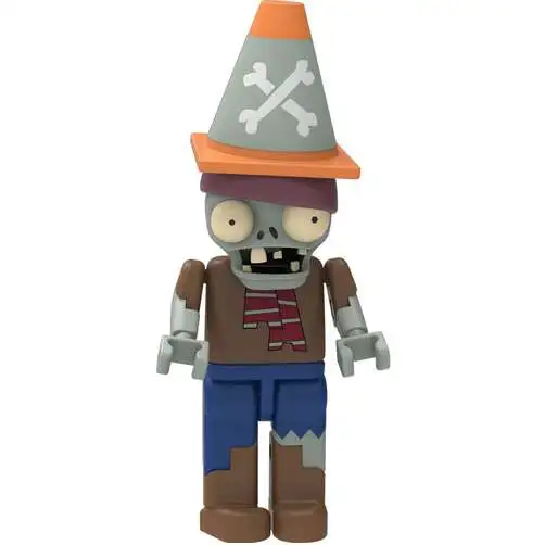 K'NEX Plants vs. Zombies Pirate Conehead Zombie 2-Inch Minifigure [Brown Shirt, Blue Jeans Loose]