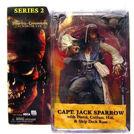 NECA Pirates of the Caribbean At World's End Series 2 Captain Jack Sparrow Action Figure [No Coat]