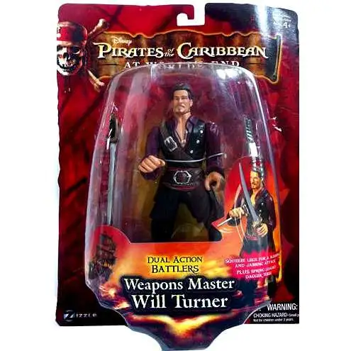 Pirates of the Caribbean At World's End Dual Action Battlers Will Turner Action Figure [Weapons Master, Damaged Package]