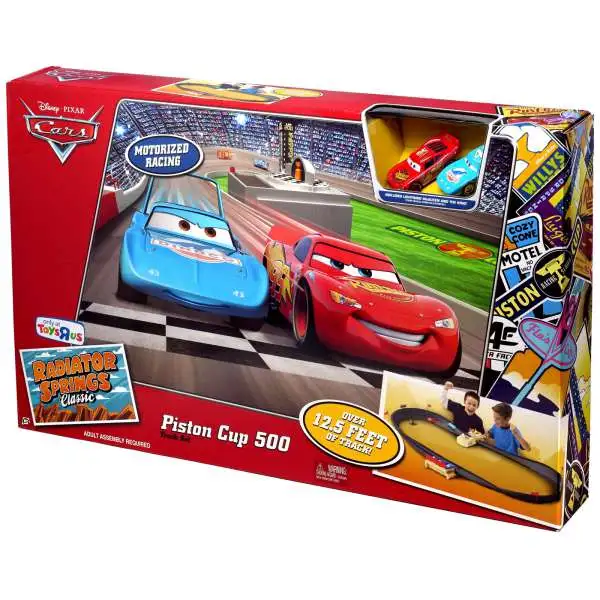 Disney / Pixar Cars Radiator Springs Classic Piston Cup 500 Exclusive Diecast Car Track Set [Damaged Package]