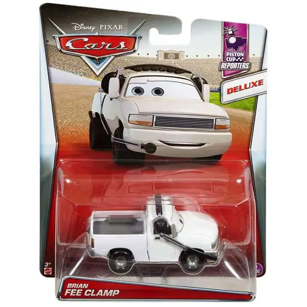 Disney / Pixar Cars Cars Piston Cup Reporters Brian Fee Clamp Deluxe Diecast Car #1/10 [Loose]