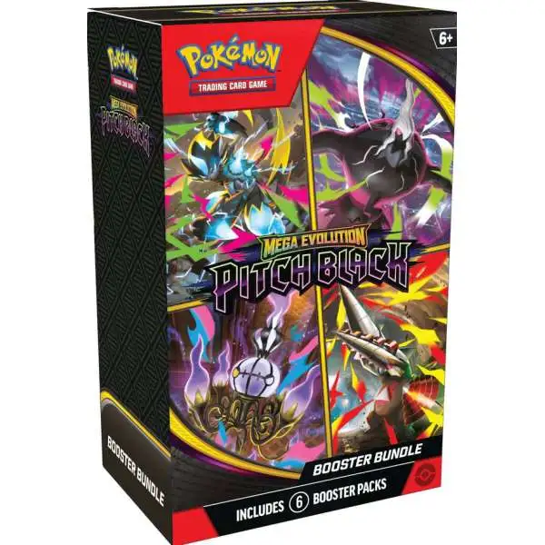 Pokemon Mega Evolution Pitch Black Booster Bundle [6 Booster Packs] (Pre-Order ships July)