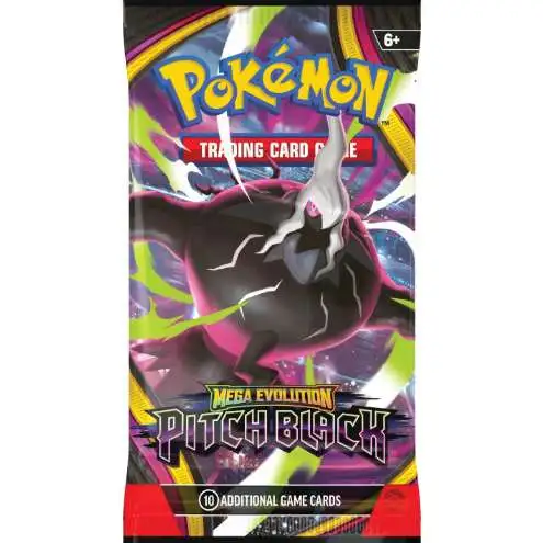 Pokemon Mega Evolution Pitch Black Booster Pack [10 Cards] (Pre-Order ships July)