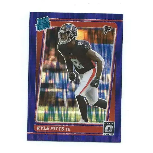 NFL 2021 Panini Donruss Optic Purple Shock Kyle Pitts #211 [Rated Rookie]