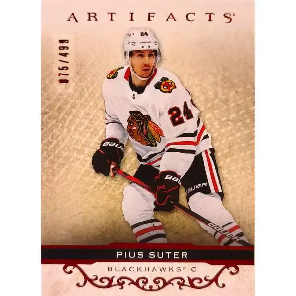 NHL 2020-21 Artifacts Hockey 075/499 Pius Suter #5