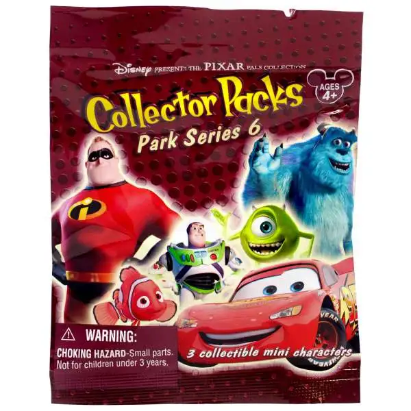 Disney Pixar Pals Collection Park Series 6 1-Inch Mystery Pack [3 RANDOM Figures!]