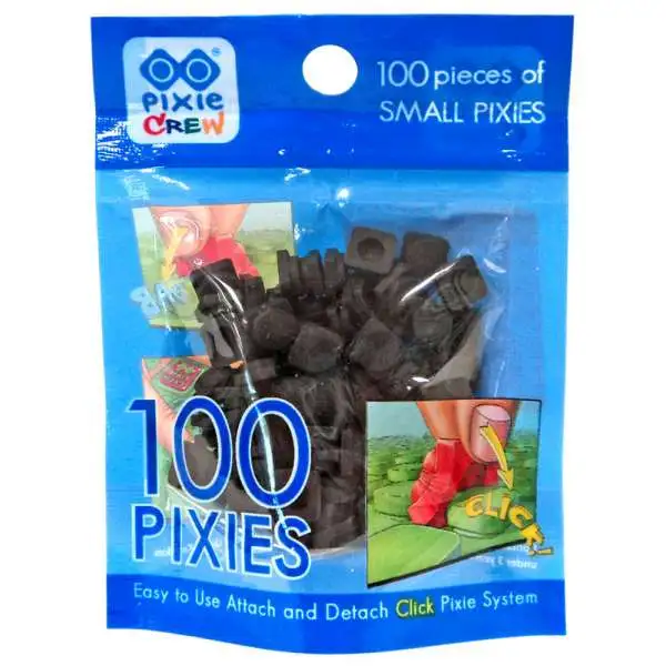 Pixie Crew Small Pixies Black 100 Count Sachet