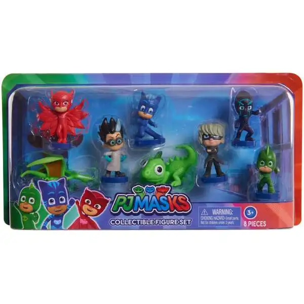 Disney Junior PJ Masks Romeo, Gekko, Catboy, Owlette, Luna Girl & Night Ninja Mini Figure 7-Pack