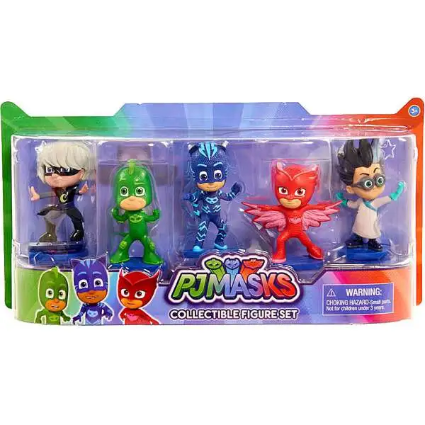 Disney Junior PJ Masks Catboy, Owlette, Gekko, Luna Girl & Romeo Figure 5-Pack