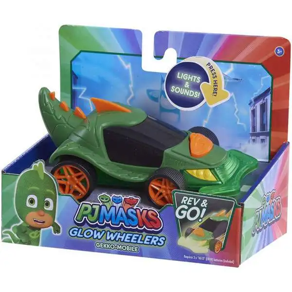 Disney Junior PJ Masks Glow Wheelers Gekko Mobile Vehicle