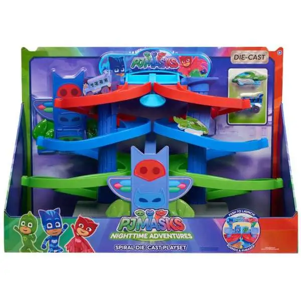 Disney Junior PJ Masks Spiral Die Cast Exclusive Playset [Damaged Package]